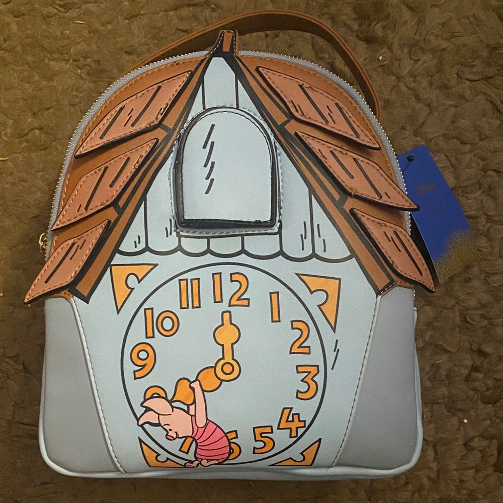 Cartoon Clock Themed Backpack